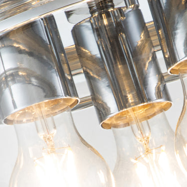 Ceiling light polished chrome | For bathroom | ⌀33 x 23.8 cm | Whistling | (IP44)