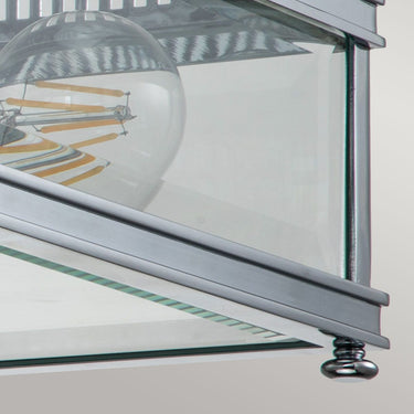 Ceiling light polished chrome | Outdoor use | ⌀30 x 16.5 cm | Holborn | (IP44)