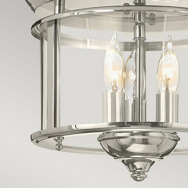 Ceiling lamp polished nickel | ⌀29 x 24.4 cm | Larkin |