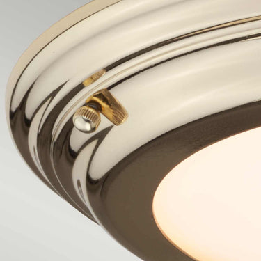 Ceiling light polished brass | For bathroom | ⌀36.1 x 4 cm | Welland | (IP54)