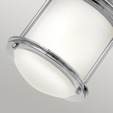 Ceiling light chrome | For bathroom | ⌀19.6 x 18.5 cm | Hadrian | (IP44)
