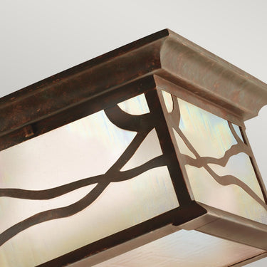 Ceiling light copper | Outdoor use | 29.8 x 29.8 cm | Morris | (IP44)