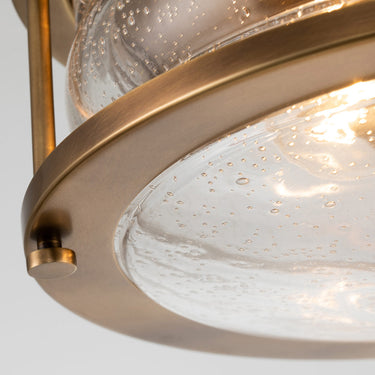 Ceiling light brass | For bathroom | ⌀30.5 x 15.4 cm | Ashland Bay | (IP44)