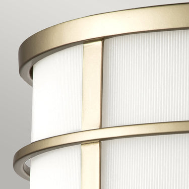 Ceiling lamp, frosted glass and brass | ⌀34.3 x 12.4 cm | Fusion |