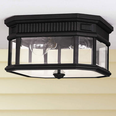 Ceiling light black | Outdoor use | ⌀29.2 x 16.8 cm | Cotswold Lane | (IP44)