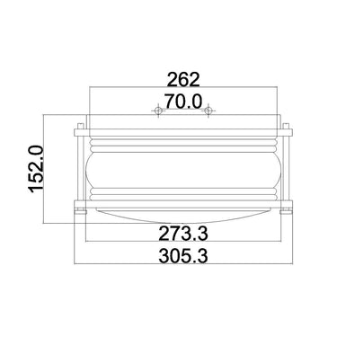 Ceiling light black-gray | Outdoor use | ⌀30.5 x 15.2 cm | Ashland Bay | (IP44)