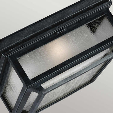 Ceiling light black-gray | For outdoor use | ⌀33 x 14.5 cm | Shepherd | (IP44)