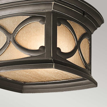 Ceiling lamp bronze | For outdoor use | ⌀27.9 x 16.5 cm | Franceasi | (IP44)