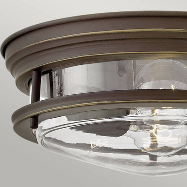 Ceiling light dark bronze | For bathroom | ⌀30.5 x 11.7 cm | Hadrian | (IP44)