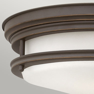 Ceiling light dark bronze | For bathroom | ⌀30.5 x 11.7 cm | Hadrian | (IP44)