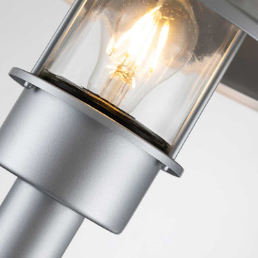 Bollard light silver | For outdoor use | ⌀27.5 x 101.8 cm | Klampenborg | (IP44)