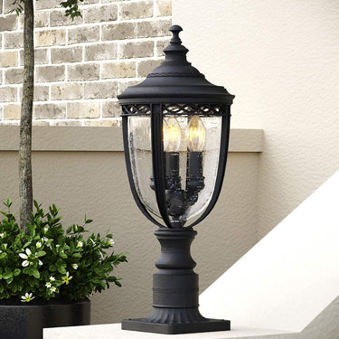 Bollard light black | For outdoor use | ⌀21.6 x 55.3 cm | English Bridle | (IP44)