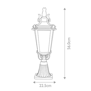 Bollard light bronze | Outdoor | ⌀22.5 x 56 cm | Baltimore | (IP44)
