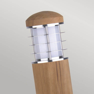 Bollard light teak and stainless steel | Outdoor use | ⌀10.2 x 24 cm | Poole | (IP55)