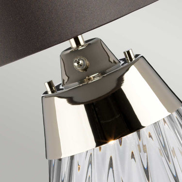 Table lamp, grey glass base with grey shade | ⌀35 x 60.5 cm | Lena |