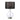 Pöytävalaisin lasi/kiillotettu nikkeli mustalla varjostimella | ⌀36 cm | Orb-Elstead Lighting-Sasu’s sisustus- ja huonekaluliike
