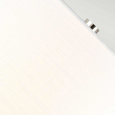 Table lamp glass and polished nickel with white shade | ⌀36 x 67 cm | Orb