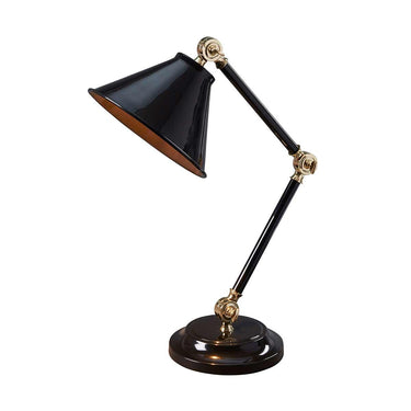 Table lamp black metal and polished brass | ⌀21 x 52.3 cm | Provence Element |
