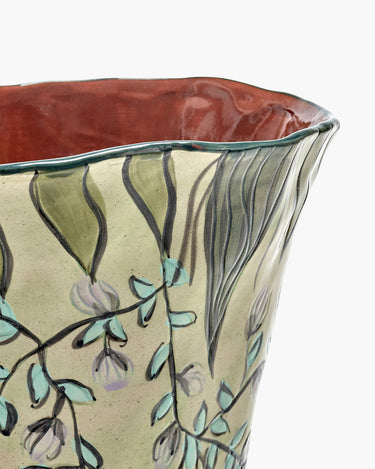 Red-green vase | ⌀27 x 28 cm
