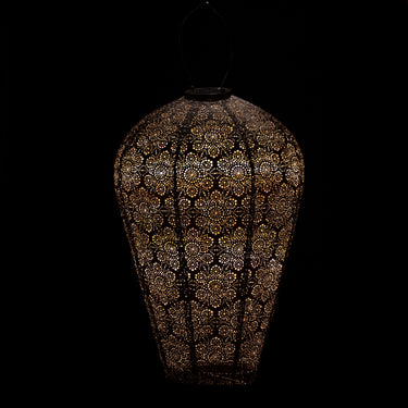 Punaruskea (Mocha Mousse) aurinkokennolyhty | Ø35 x 50 cm | Fiore Balloon