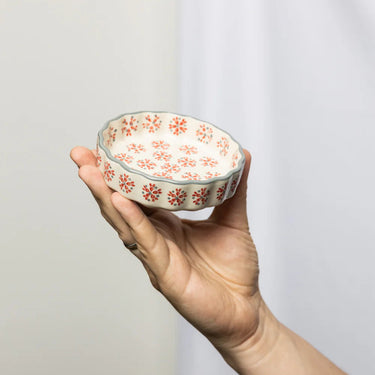 Punasävyinen keraaminen tartaletti-vuoka | Ø11 x 3 cm  | RETRO