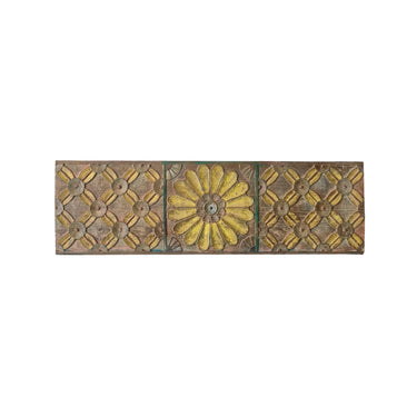 Wood decoration teak wood | 109 x 1 x 26 cm | Vintage
