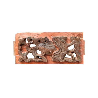 Puukoriste tiikkipuuta | 30 x 5 x 17 cm | Vintage-Vintage by Sasu's-Sasu’s sisustus- ja huonekaluliike