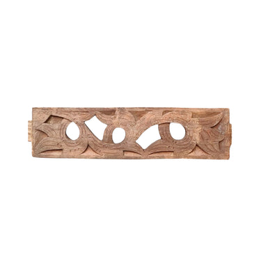 Puukoriste tiikkipuuta | 42 x 2 x 10 cm | Vintage-Vintage by Sasu's-Sasu’s sisustus- ja huonekaluliike