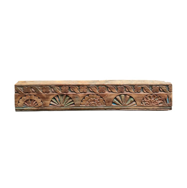 Wood decoration teak wood | 70 x 5 x 13 cm | Vintage