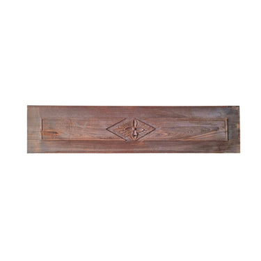 Wood decoration teak wood | 78.5 - 81 x 1.5 x 18 cm | Vintage