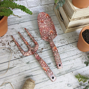 Puutarhan 2-osainen työkalusetti punainen | William Morris Snakehead