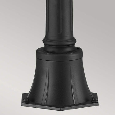 Post lamp black | Outdoor use | ⌀21.6 x 118 cm | English Bridle | (IP44)