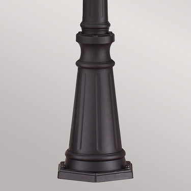 Post lamp black | Outdoor use | ⌀26.7 x 242.6 cm | English Bridle | (IP44)