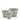 French Basket w. plastic liner set of 3 H33/D42 cm nature