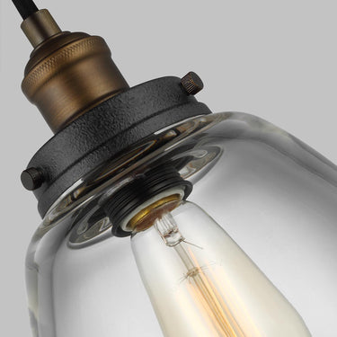 Pendant lamp antique brass | ø22.8 x 31.3 - 210.2 cm | Baskin |