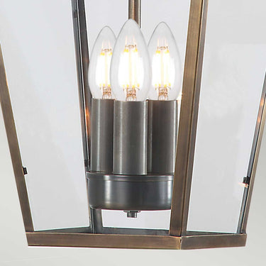 Pendant lamp antique brass | For outdoor use | ⌀22 x 57 cm - 94 cm | Mansion House | (IP44)