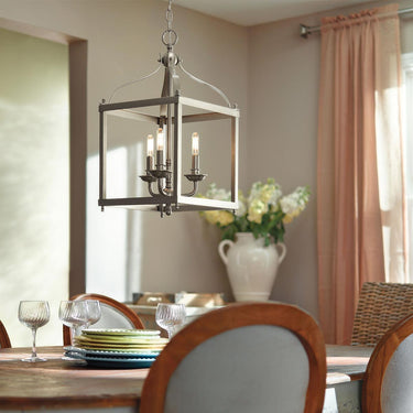 Pendant lamp brushed nickel | ø30.5 x 63.5 - 246.4 cm | Larkin |