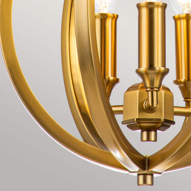 Pendant lamp polished antique brass | ø28.6 x 50.8 - 198.8 cm | Corinne |