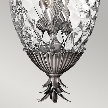 Pendant lamp polished antique nickel | ⌀31.8 x 84 - 236.5 cm | Plantation