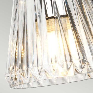Pendant lamp polished chrome | For bathroom | ⌀47.4 x 42.5 cm - 132.5 cm | Agatha | (IP44)