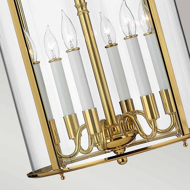 Pendant lamp polished brass | ⌀35.4 x 73.8 - 381 cm | Waverly |