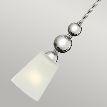Pendant lamp polished nickel | ø12.1 x 38.8 - 128.8 cm | Zelda |