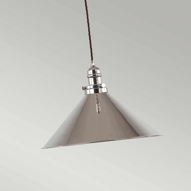Pendant lamp polished nickel | ⌀37 x 28 - 200 cm | Provence |
