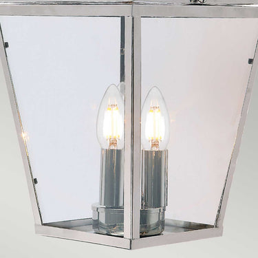 Pendant lamp Polished nickel | Outdoor | ⌀22 x 57 cm - 94 cm | Mansion House | (IP44)