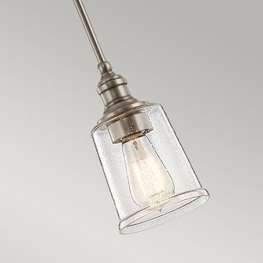 Pendant lamp classic pewter | ø12.7 x 33.8 - 126.4 cm | Waverly |