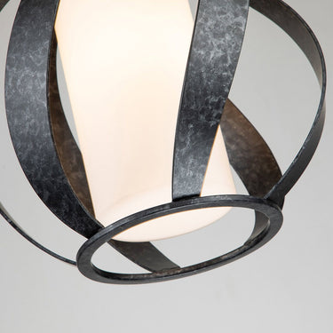Pendant lamp black | For bathroom | ⌀25.4 x 39.1 cm - 287.3 cm | Blacksmith | (IP44)