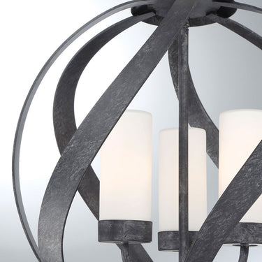 Pendant lamp black | For bathroom | ⌀40.7 x 56.4 cm - 303.8 cm | Blacksmith | (IP44)
