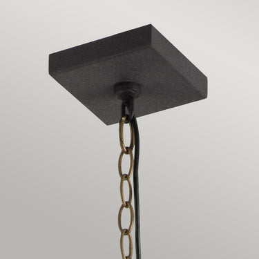 Pendant lamp black-gray | For outdoor use | ⌀17.8 x 35.1 cm | Lahden | (IP44)