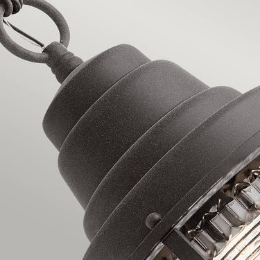 Pendant lamp black-gray | For outdoor use | ⌀22.1 x 45.7 cm | Chance Harbor | (IP44)