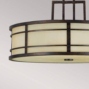 Pendant lamp reddish bronze | ⌀53.3 x 38.1-175.3 cm | Fusion |
